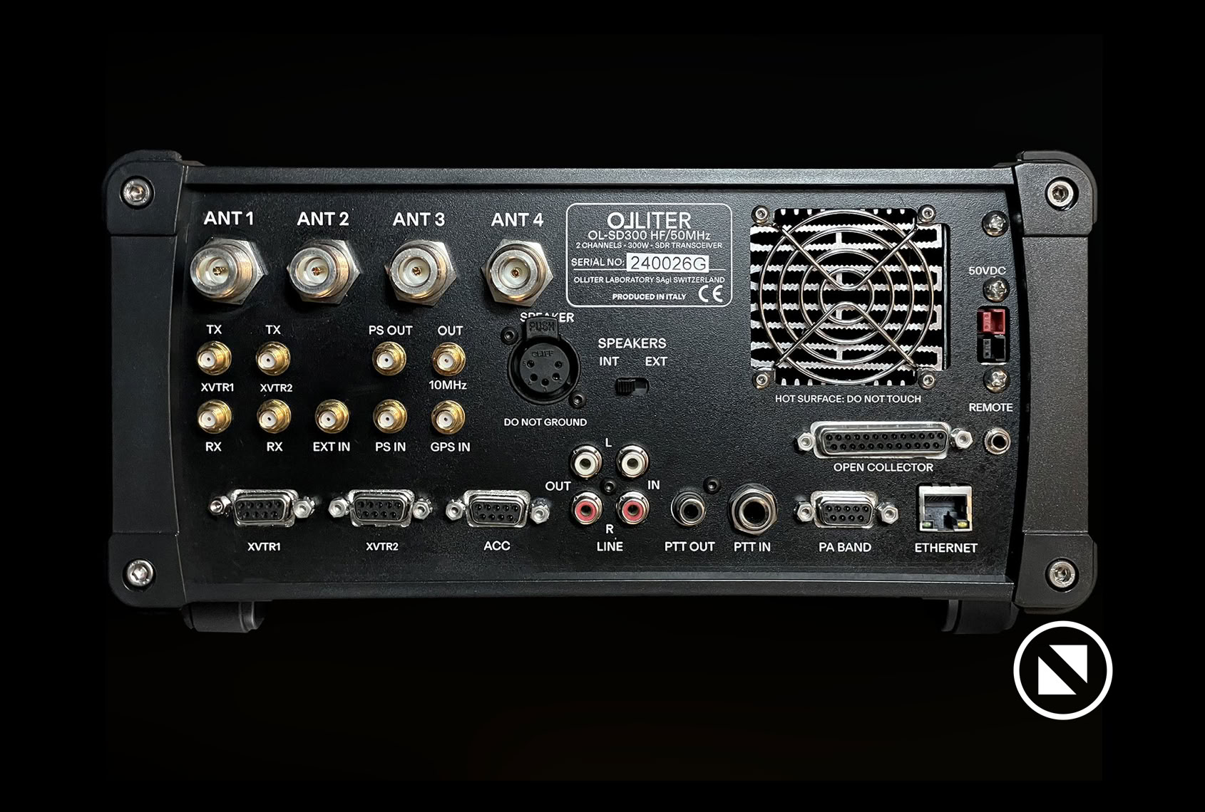Olliter OL-SDR ULTRA Back panel connections