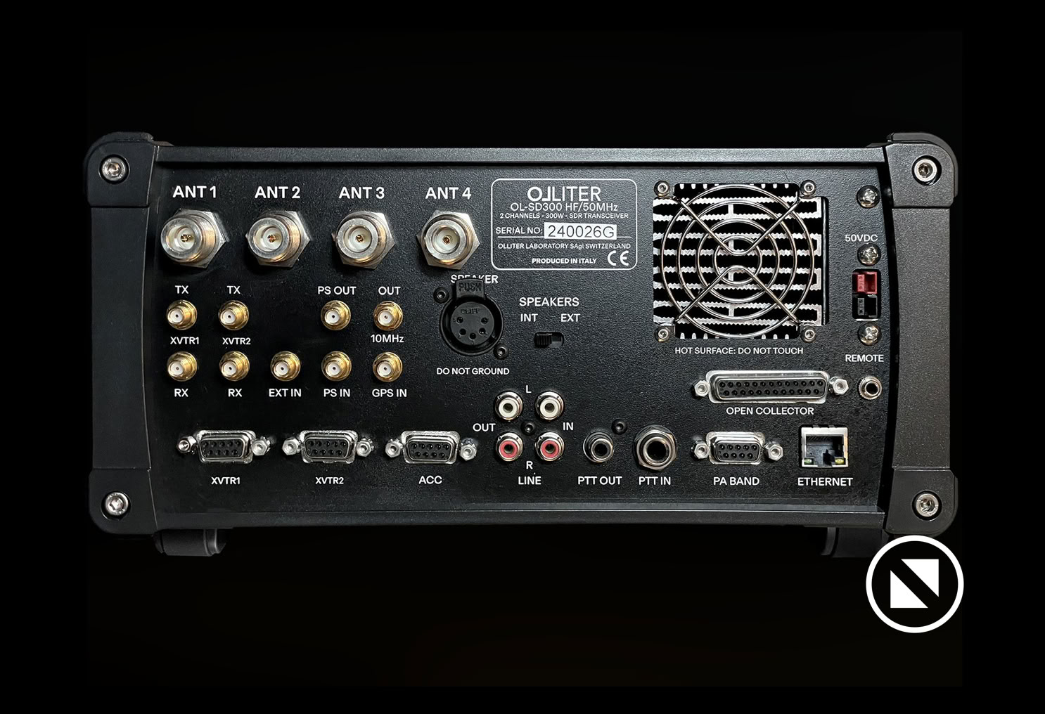 Olliter OL-SDR ULTRA Connections panel